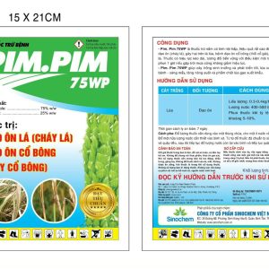 Thuốc trừ bệnh: PIM.PIM 75WP